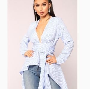 FASHION NOVA HI LO TOP